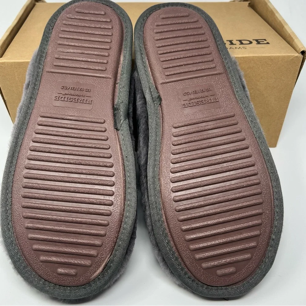Dearfoams Fireside Shearling Slippers Size 12